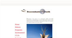 Desktop Screenshot of descendantsoftheearth.org