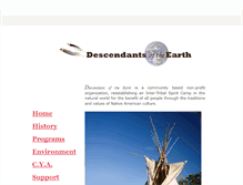 Tablet Screenshot of descendantsoftheearth.org